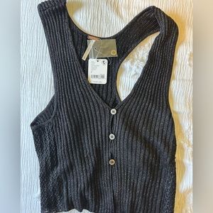 Free People Seascape Sweater Vest NWT